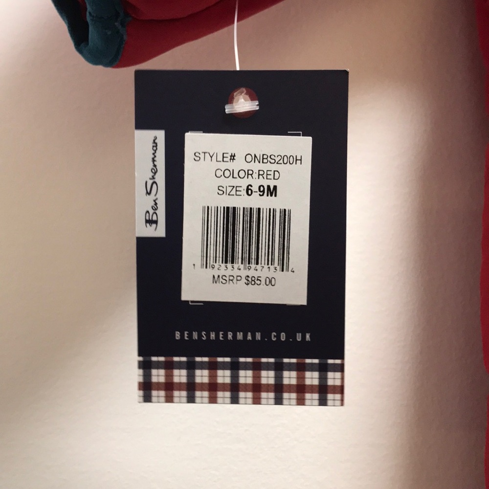 Ben Sherman: Red Snow Suit 6-9months - Picture 3 of 9